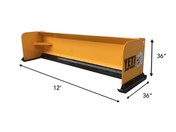 YETI SNOW BEAST - 12 FT SKIDSTEER SNOW PUSHER | SNOW PUSH BOX