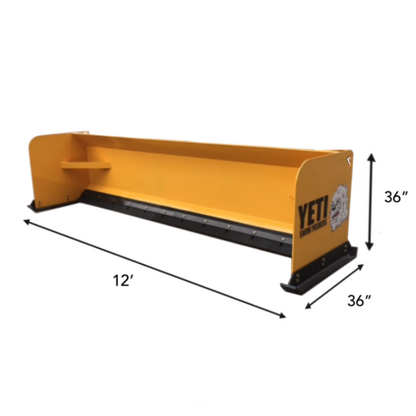 YETI ABOMINABLE - 12 FT BACKHOE SNOW PUSHER | SNOW PUSH BOX