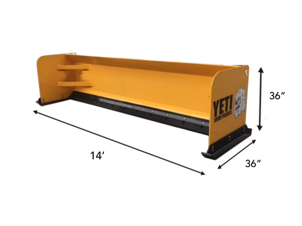 YETI ABOMINABLE - 14 FT BACKHOE SNOW PUSHER | SNOW PUSH BOX