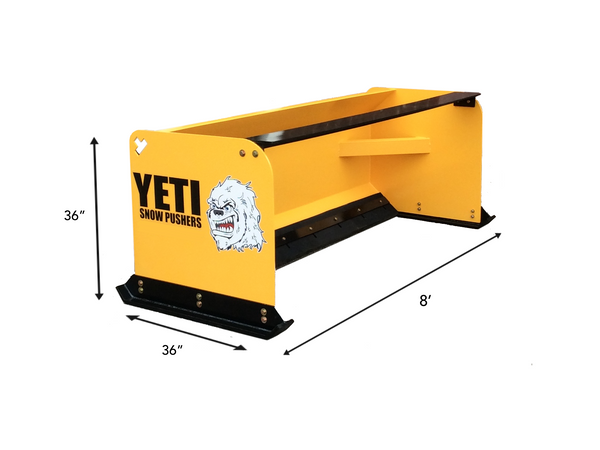 YETI ABOMINABLE - 8 FT. BACKHOE SNOW PUSHER | SNOW PUSH BOX